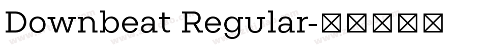 Downbeat Regular字体转换